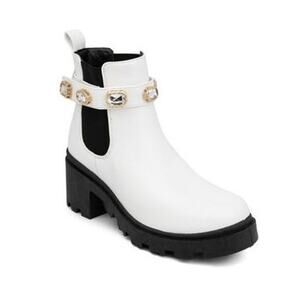 Sugar Women's Memory Foam Favorite Casual Boots White Size 6.5